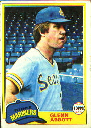 1981 Topps Baseball Cards      699     Glenn Abbott
